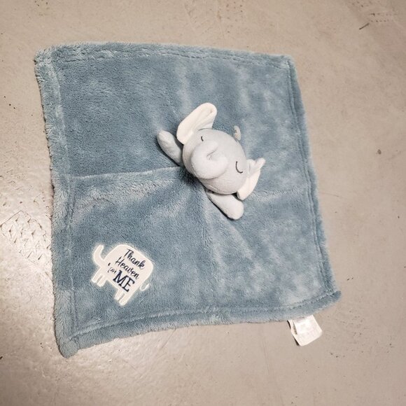 Sandy & Simon Gray Elephant Heaven Sent Lovey Plush Security Blanket - Picture 9 of 11